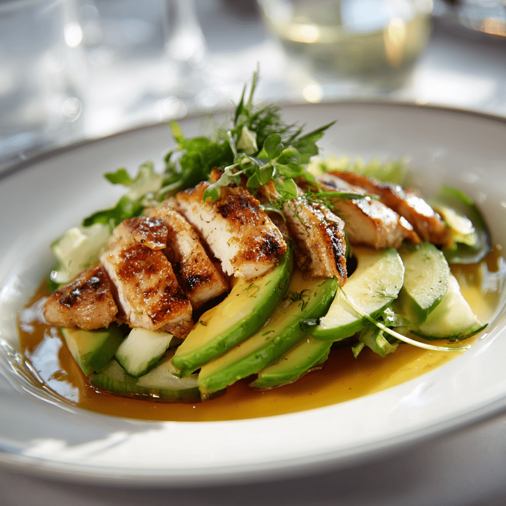 Salade poulet grillé avocat : une recette gourmande et facile 2 Salade poulet grillé avocat