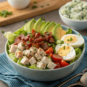 Recette salade Cobb au poulet : fraîcheur et gourmandise 2 cobb salad