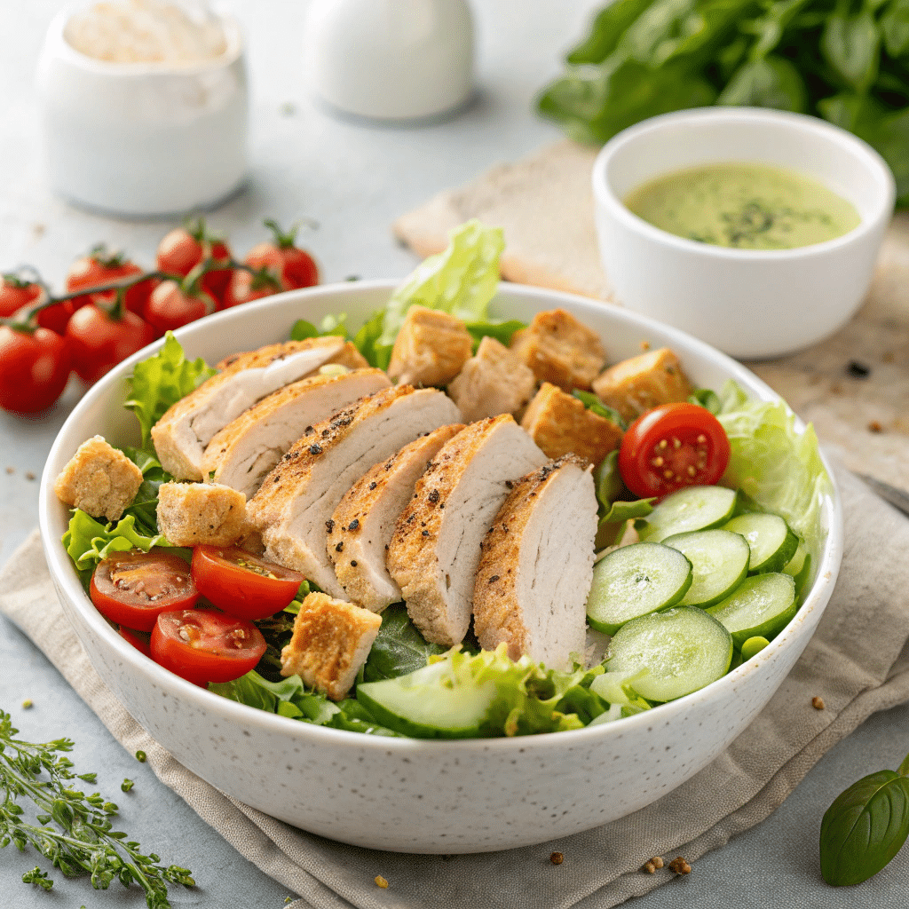 Recette salade de poulet : fraîcheur et saveurs à chaque bouchée 2 Recette Salade de Poulet