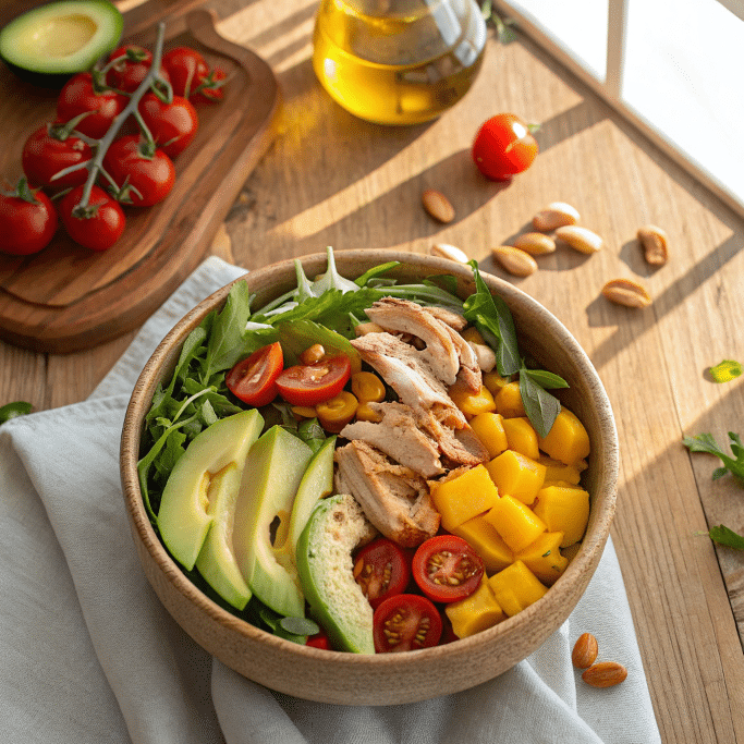 Salade composée avec reste de poulet : idées faciles et savoureuses 2 salade composée avec reste de poulet