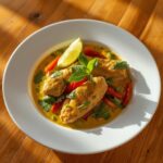Poulet au curry vert