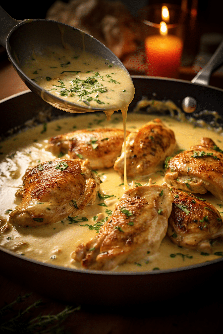 cuisson-poulet-curry-creme cuisson poulet curry crème dans poêle