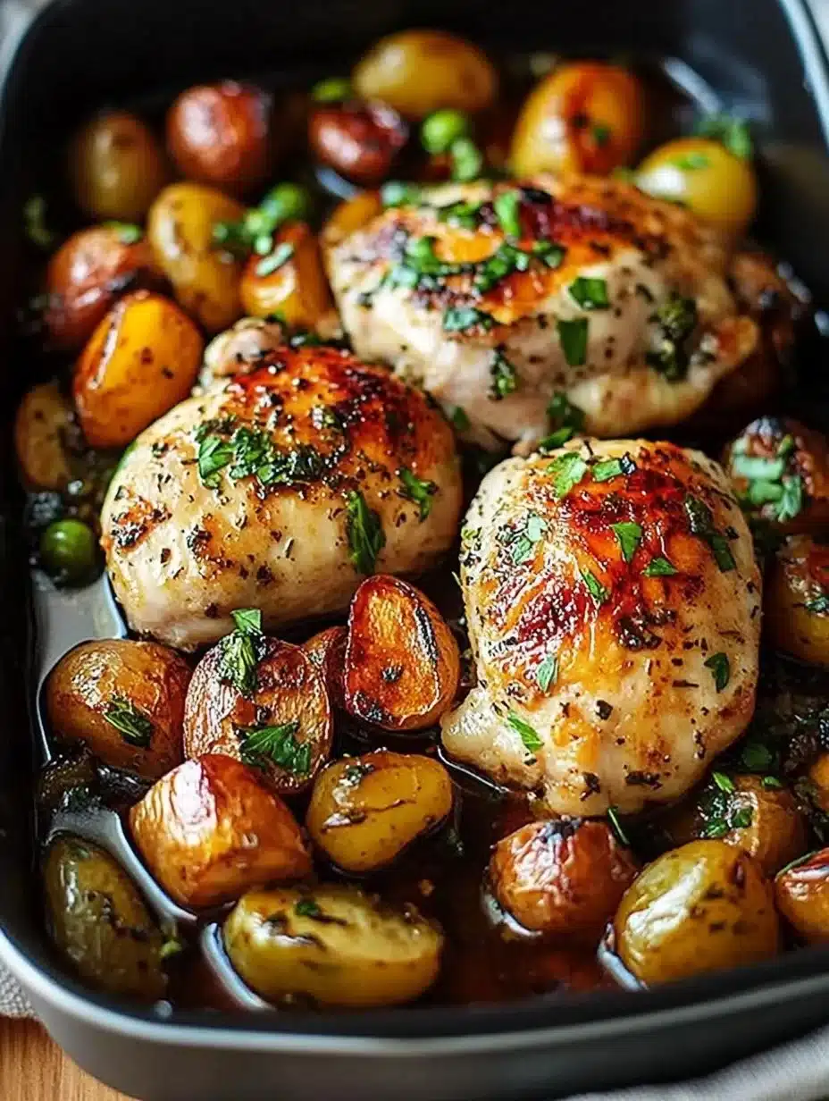 Recette de poulet au vinaigre balsamique préparé à la poêle