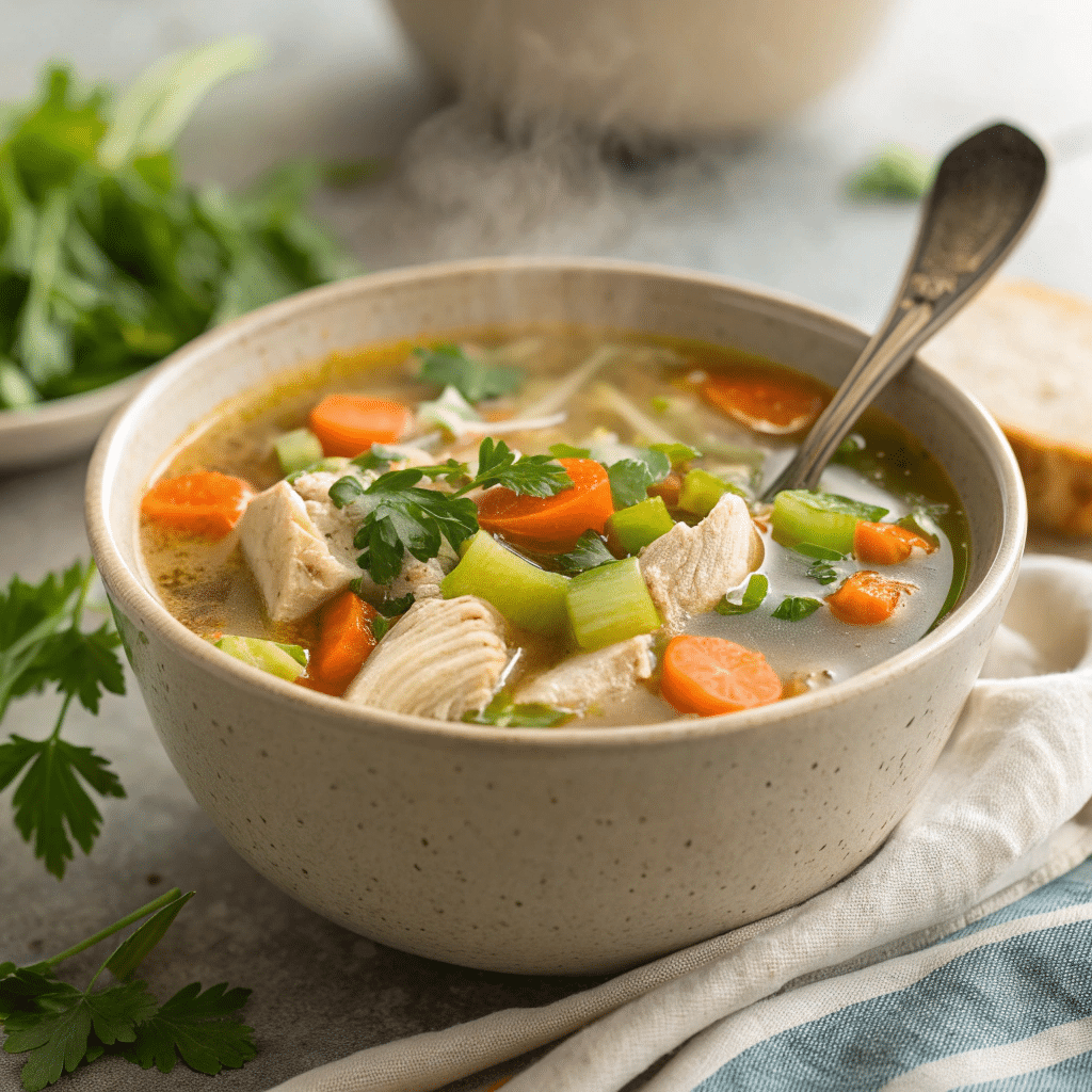 soupe de poulet anti inflammatoire