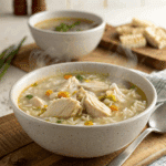 soupe poulet et riz