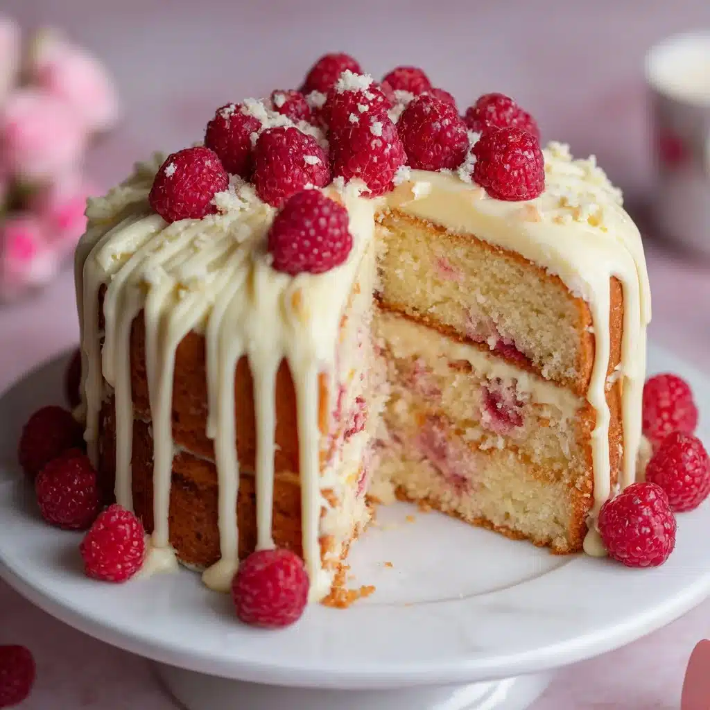 Gâteau de Rêve Chocolat Blanc et Framboise, un dessert délicieux et coloré