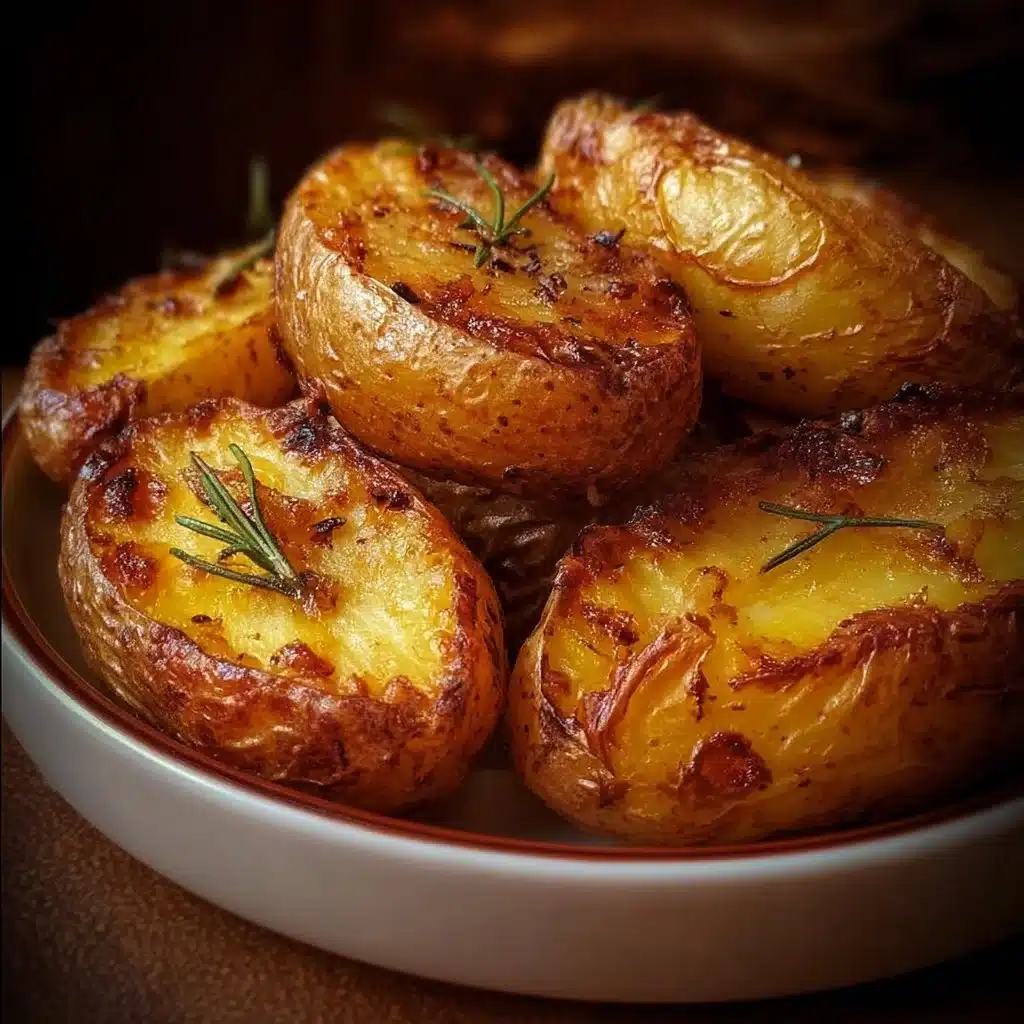 Pommes de terre dorées au four, croustillantes et délicieuses.