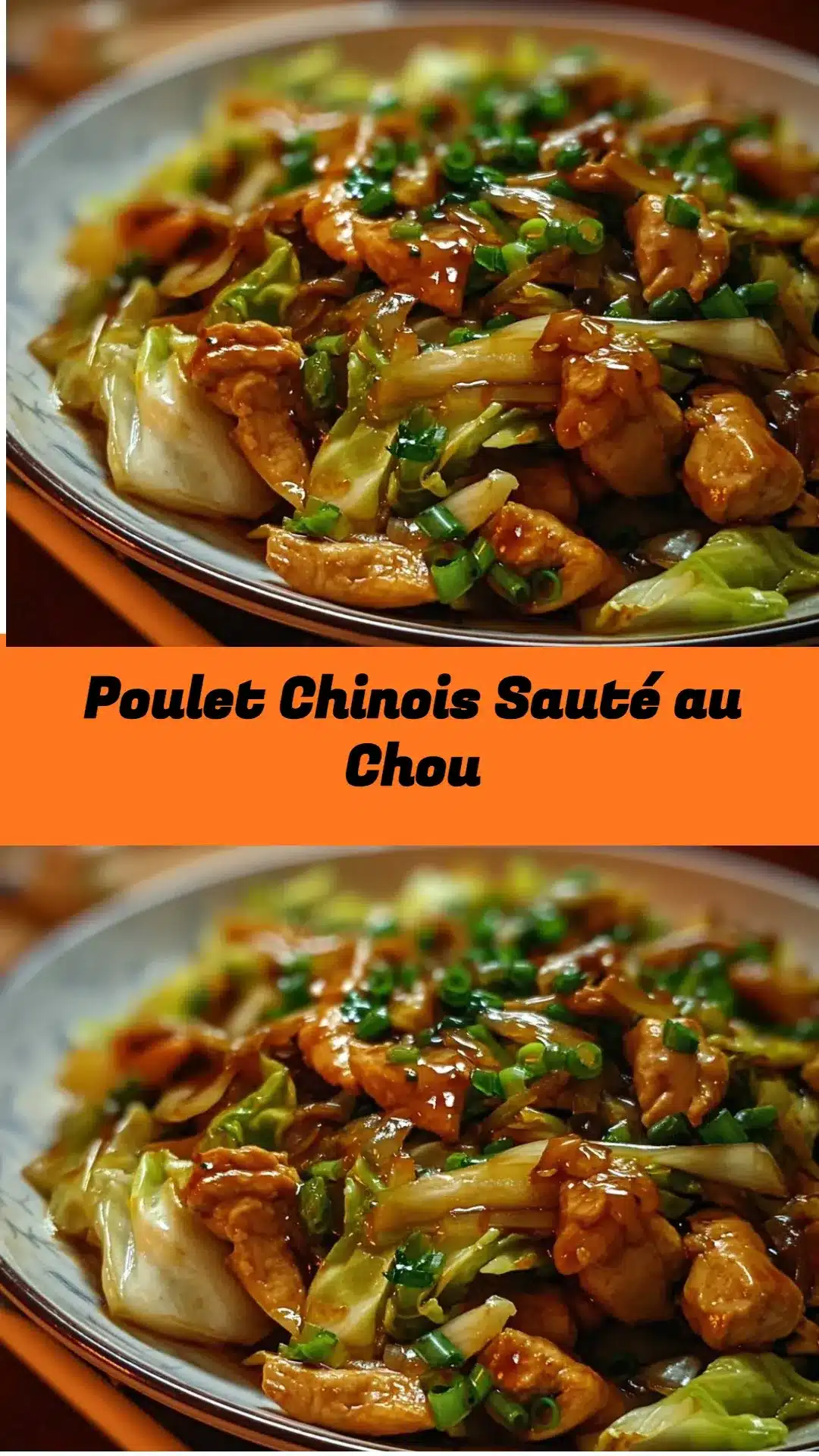 Poulet Chinois Sauté au Chou