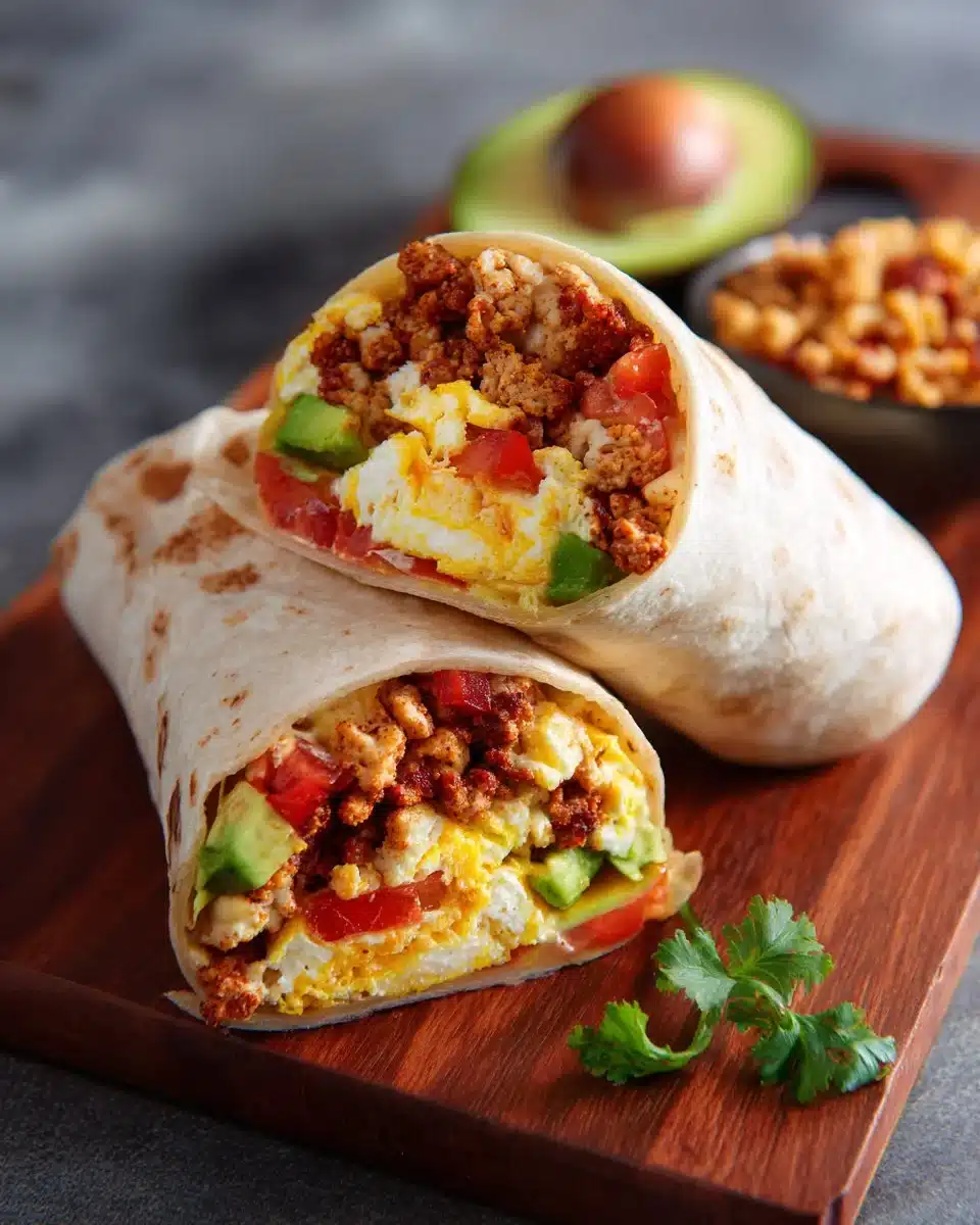 Burritos Protéinés Matin - un repas énergisant et savoureux