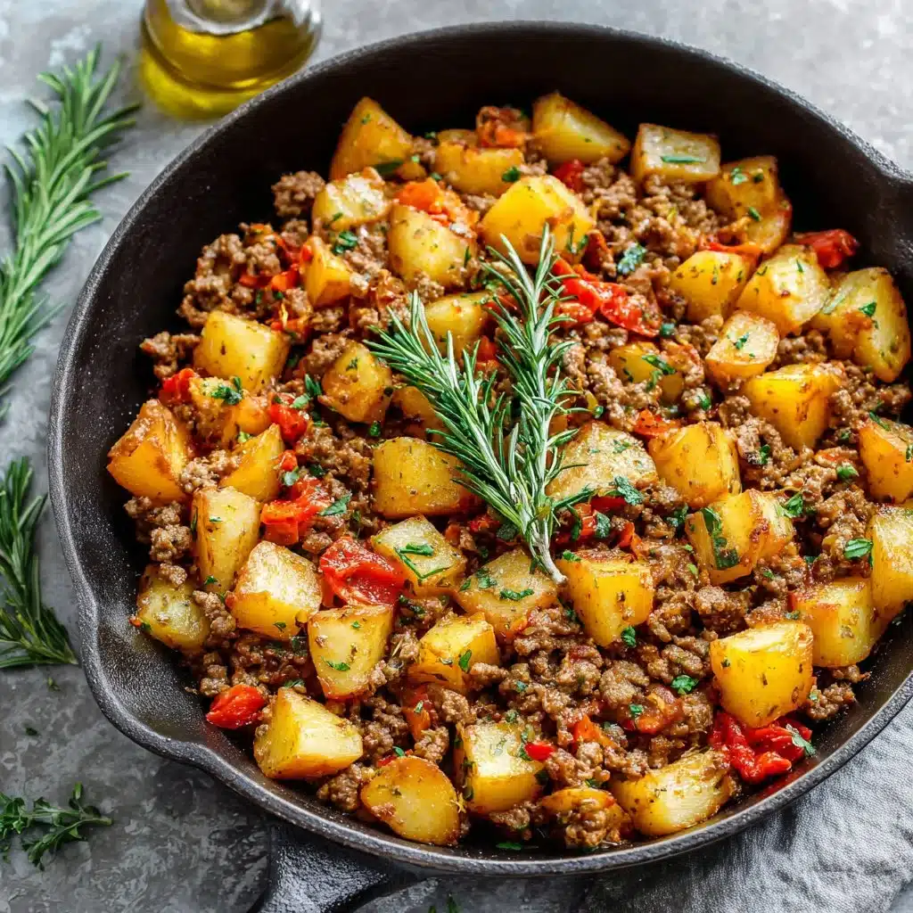 Comment Cuisiner la Viande Hachée et les Pommes de Terre ? 1 Viande hachée cuisinée avec des pommes de terre dans un plat savoureux