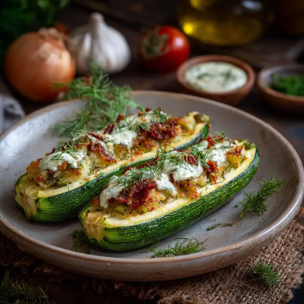 Recette de courgettes farcies légères, un plat sain et délicieux.