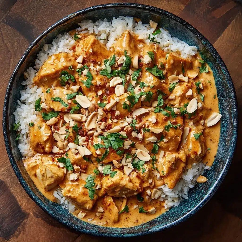 Recette de poulet crémeux au beurre de cacahuète