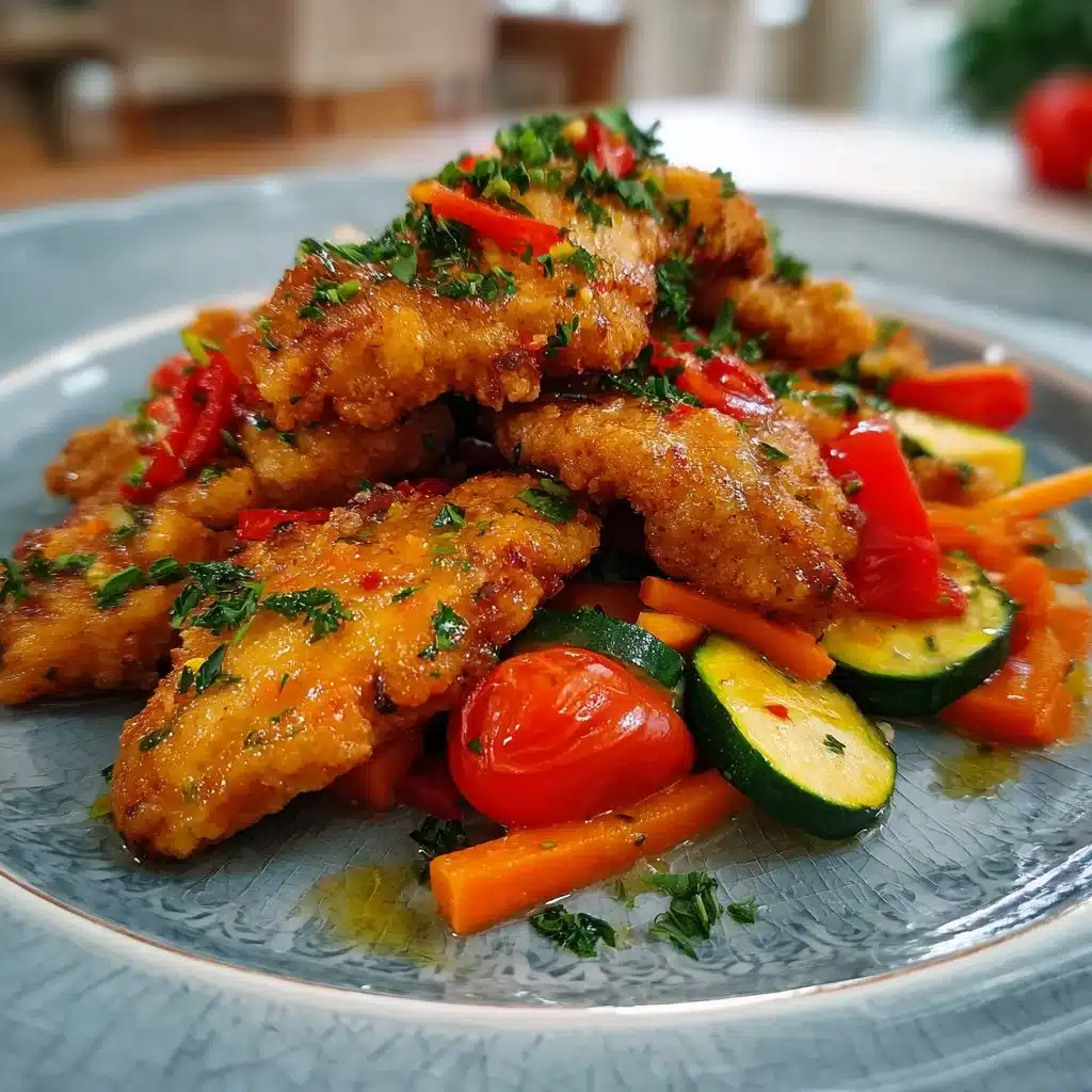 Émincé de Poulet léger avec légumes frais, plat simple et savoureux