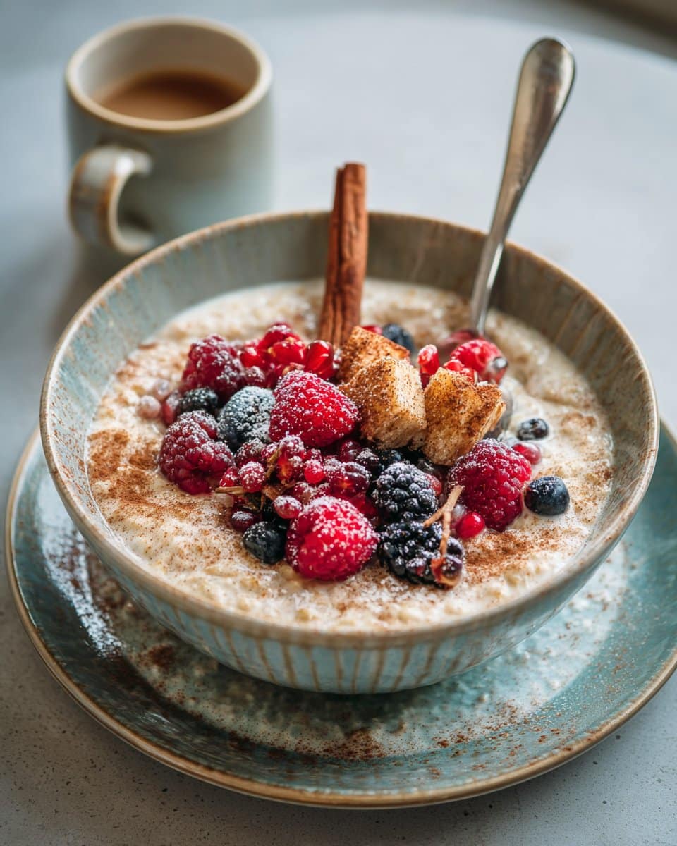 Porridge façon roulé à la cannelle (overnight oats)
