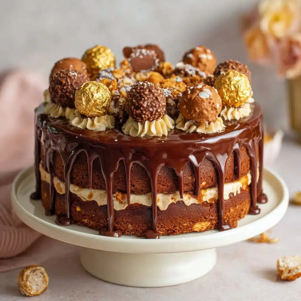 Gâteau Ferrero Rocher {anniversaire} 1 Gâteau Ferrero Rocher décoré pour un anniversaire
