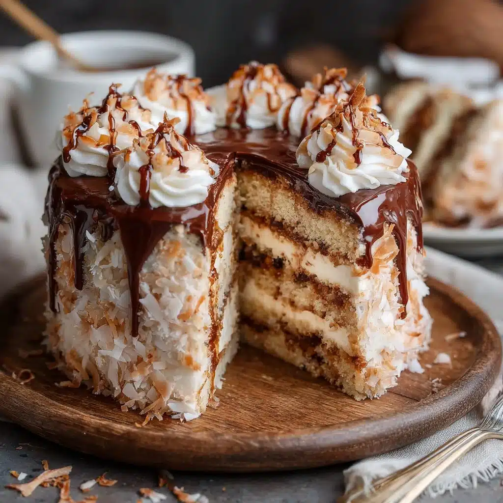 Gâteau Ouragan savoureux présenté sur une table décorée.