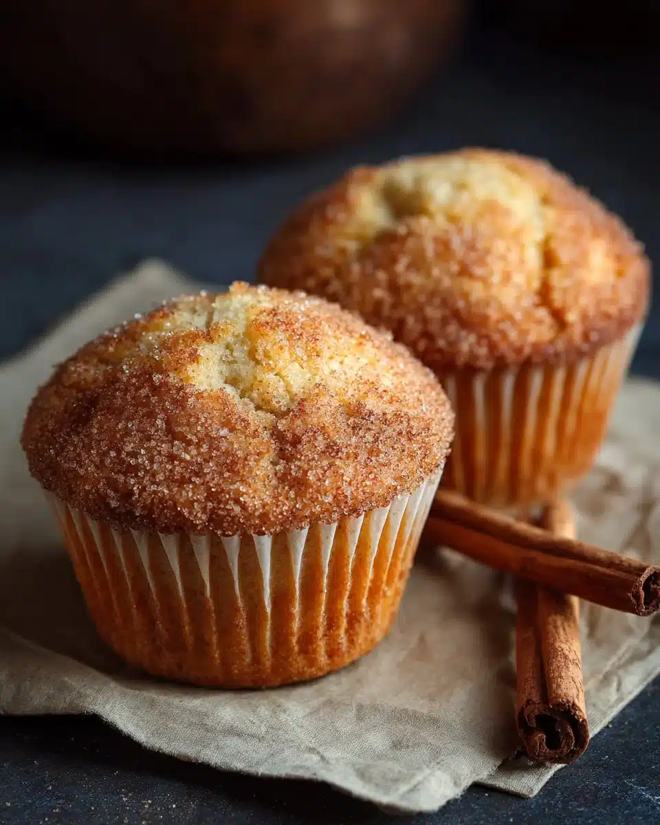 Muffins à la cannelle et au sucre 1 Muffins à la cannelle et au sucre, parfaitement dorés et délicieux.