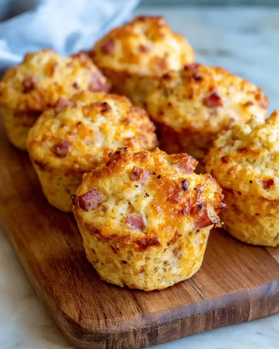 Muffins salés au jambon et fromage 1 Recette de muffins salés au jambon et fromage, faciles et savoureux.