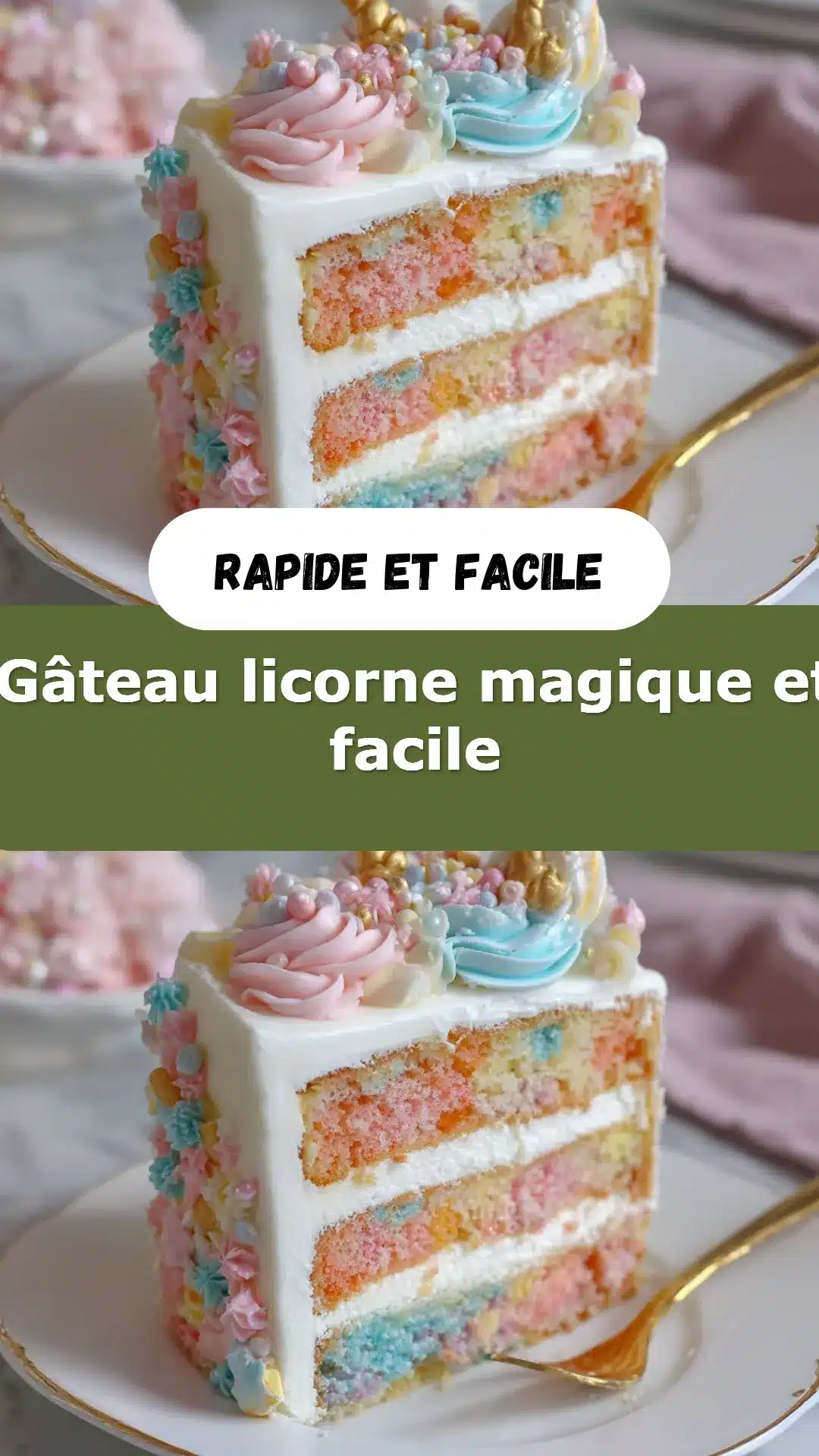 10 Idées de Gâteaux d'Anniversaire Éblouissants à Réaliser 7 Gâteau licorne magique et facile