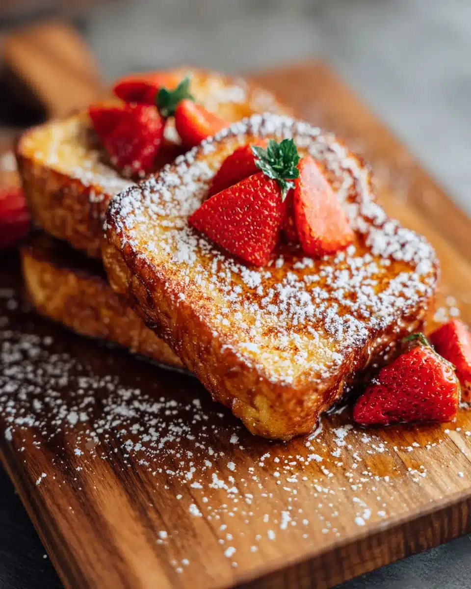 Recette de pain perdu au four, un délicieux dessert croustillant et moelleux.