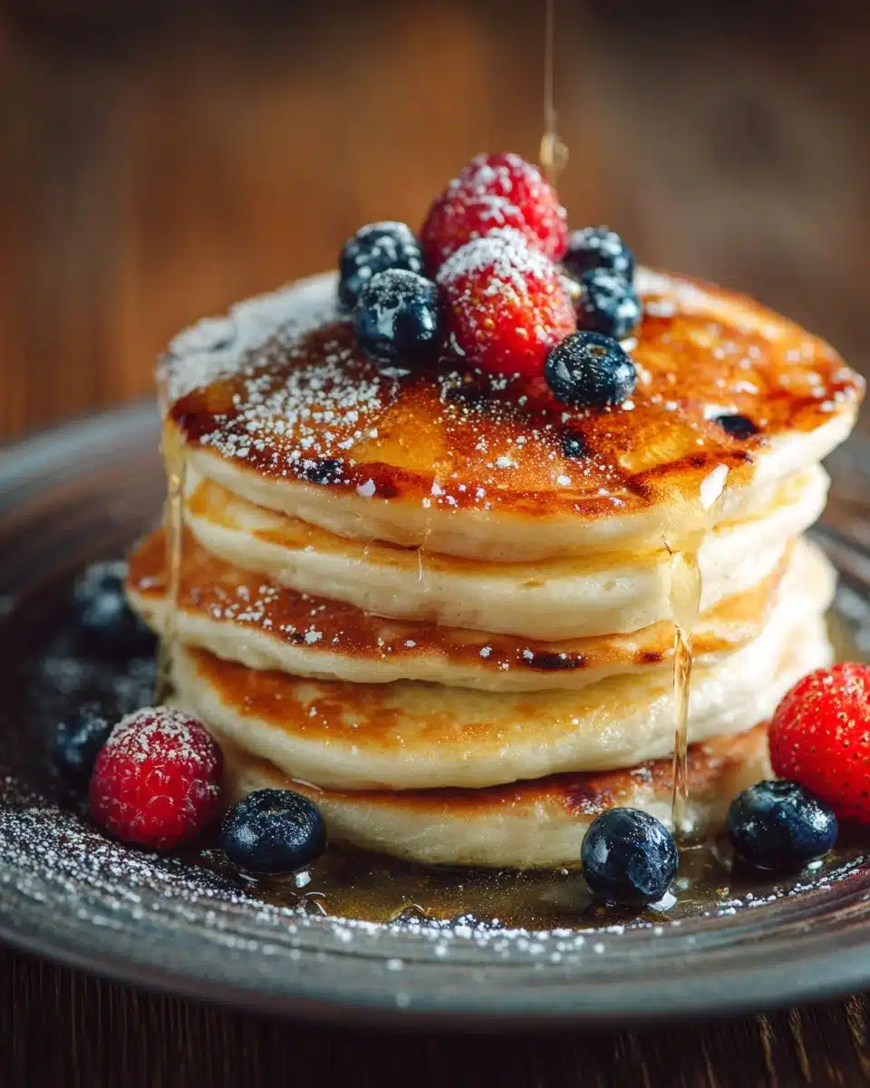 Pancakes moelleux et aériens, idéaux pour le petit-déjeuner gourmand