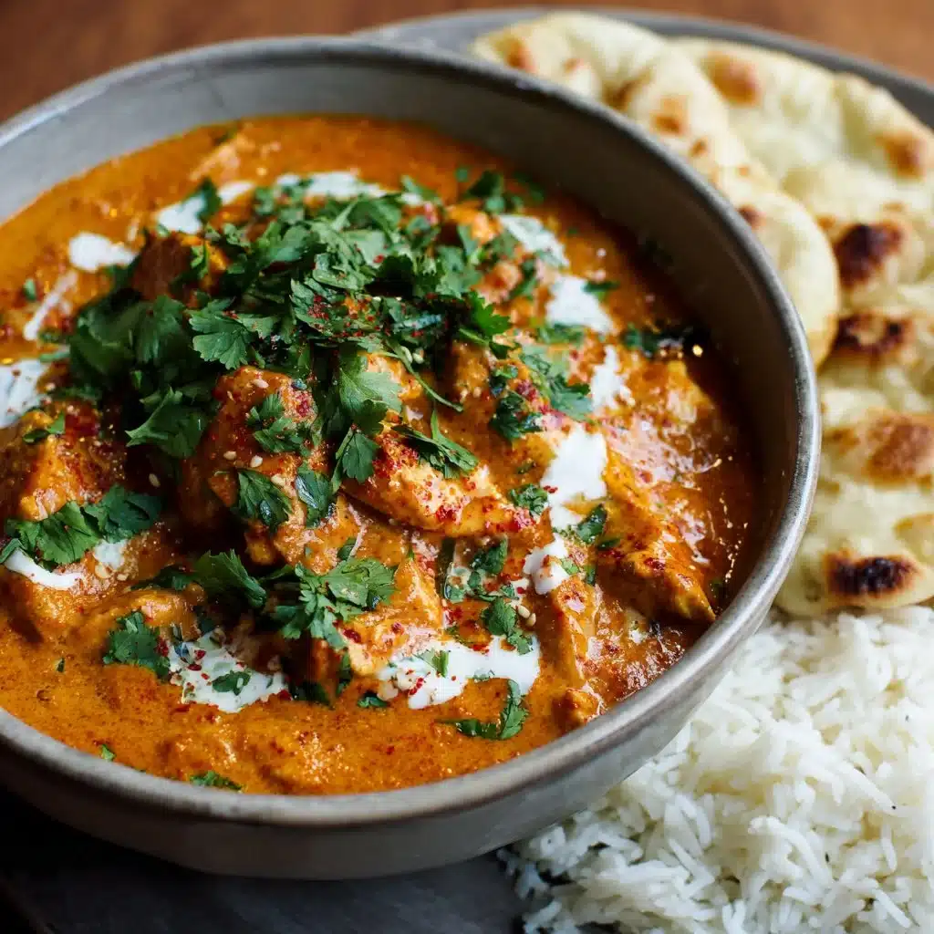 Poulet au beurre 1 Plat de poulet au beurre savoureux avec épices et crème