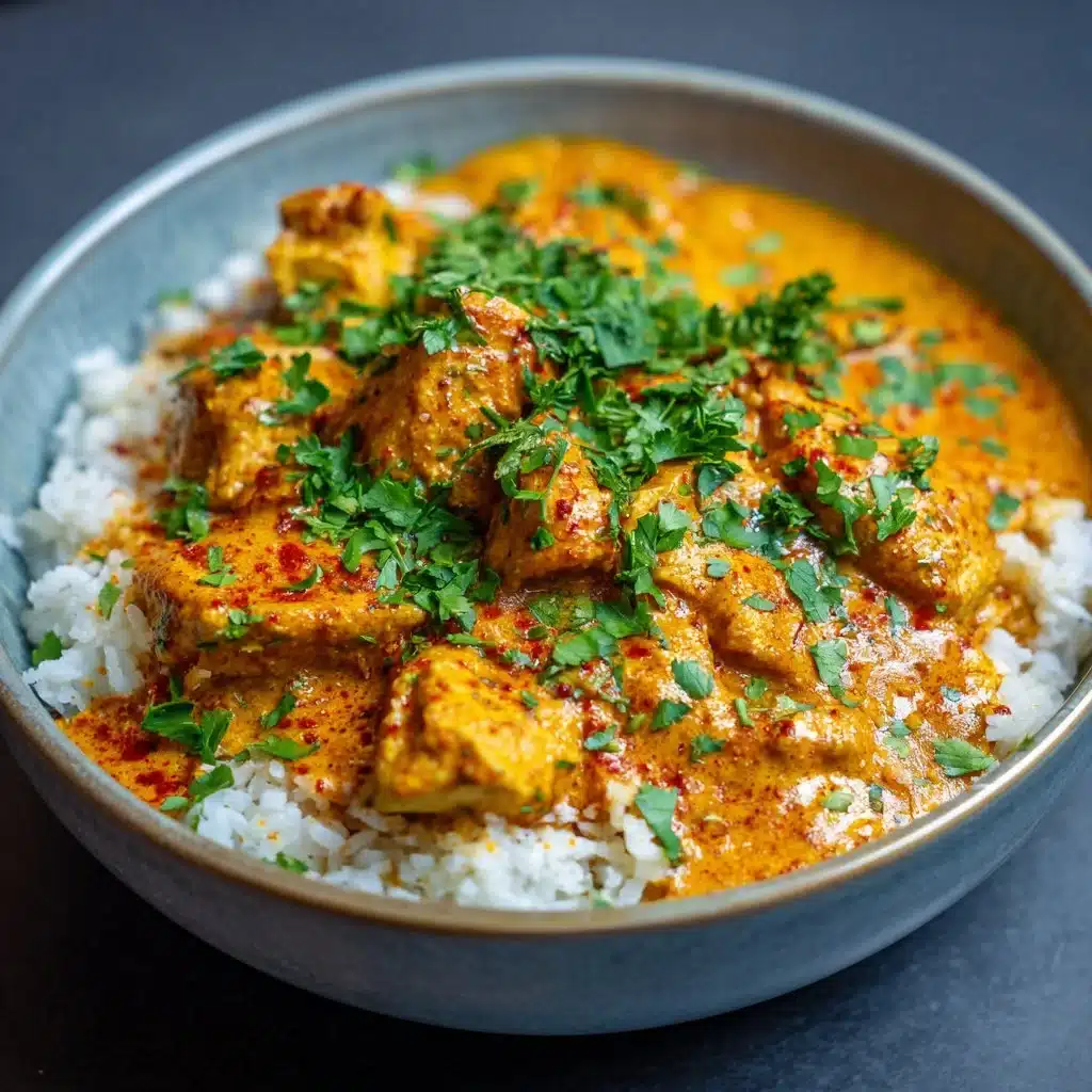 Recette facile de Poulet au Beurre avec une présentation appétissante.