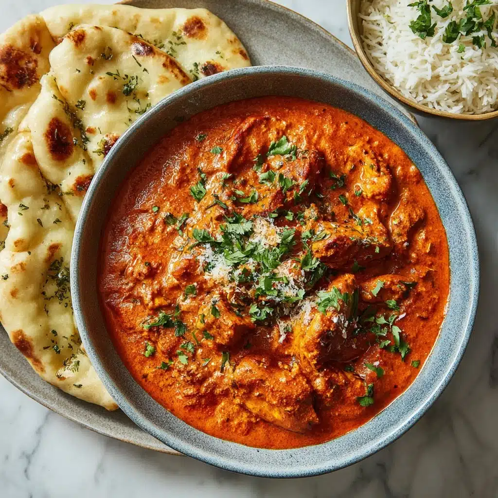 Recette de poulet au beurre maison servie dans une assiette délicieuse.