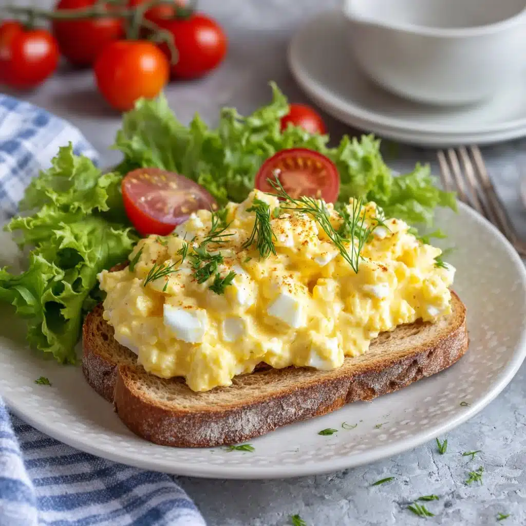 Salade d'œufs à base de fromage cottage, légère et sans mayonnaise